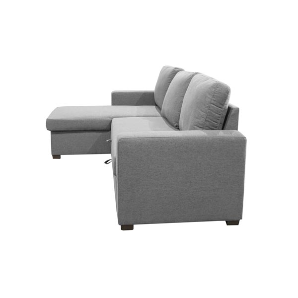 ALLISON Sectional Sofa Reversible Chaise with Pull-Out bed