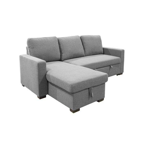 ALLISON Sectional Sofa Reversible Chaise with Pull-Out bed