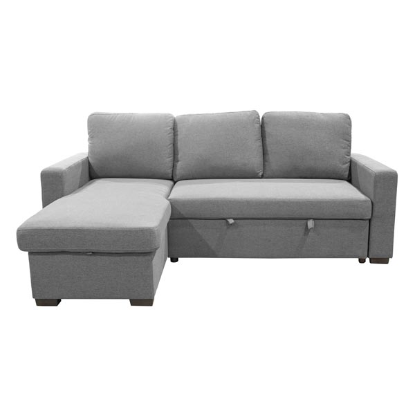 ALLISON Sectional Sofa Reversible Chaise with Pull-Out bed